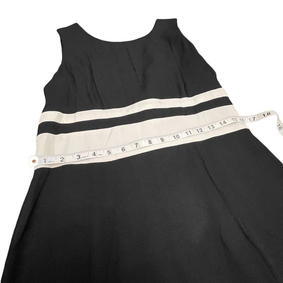 JOHN ROBERTS 2 PIECE JACKET DRESS | BLACK/WHITE | 10 PETITE | - Picture 8 of 10